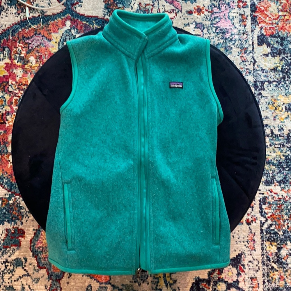Patagonia teal vest, size medium